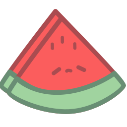 watermeloen plakje icoon