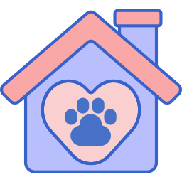 Pet shelter icon