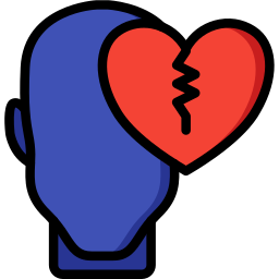 Broken heart icon