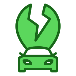 Electric car icon