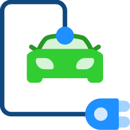 Electric car icon