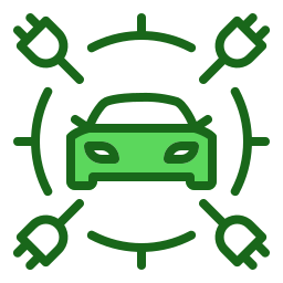 Electric car icon