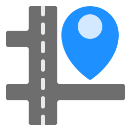 Mapa de carreteras icono