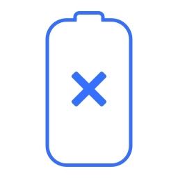 batterij leeg icoon