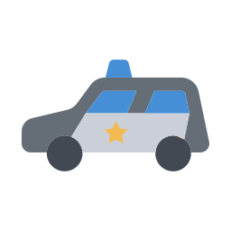 poliziotto automobilistico icona
