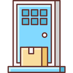 Doorstep delivery icon