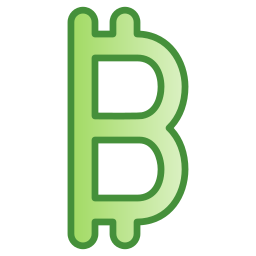 símbolo bitcoin Ícone