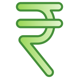 símbolo da rupia Ícone