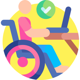Disabled employee icon
