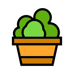pianta in vaso icona
