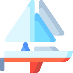 Cutter sailboat icon