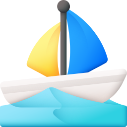 Sail boat icon