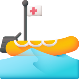 Rescue boat icon