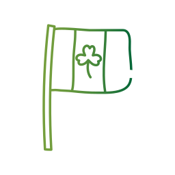 bandiera dell'irlanda icona