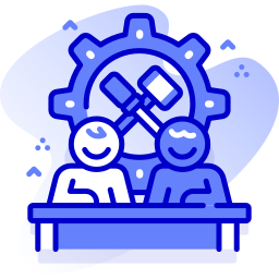Working together icon