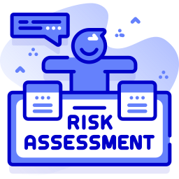 evaluación de riesgos icono