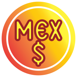 peso messicano icona