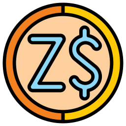 Zimbabwe dollar icon