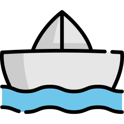 Barco de papel icono