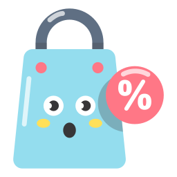 Discount bag icon