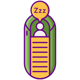 Sleeping bag icon