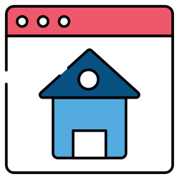 sitio web inmobiliario icono