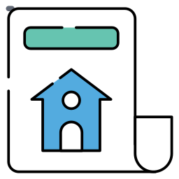 papel inmobiliario icono