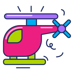 Toy helicopter icon