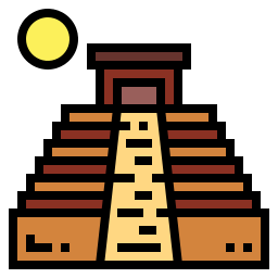 Pirámide maya icono