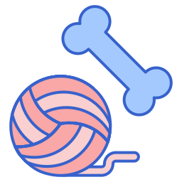 Pet toy icon