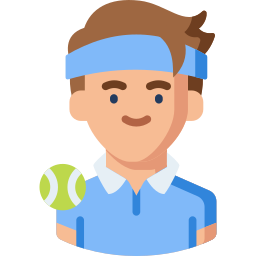joueur de tennis Icône