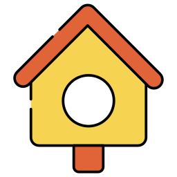 Bird house icon