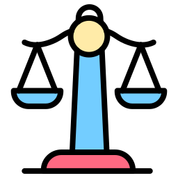 Justice scale icon