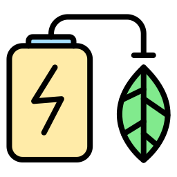 batteria ecologica icona