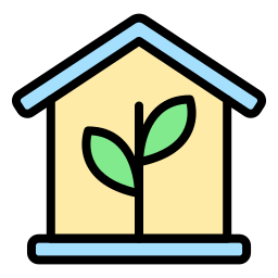 Eco house icon