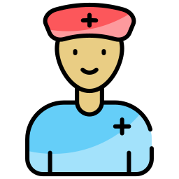 pracownik służby zdrowia ikona