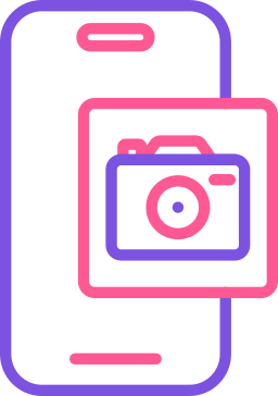 cámara móvil icono
