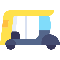 rickshaw de ciclo icono