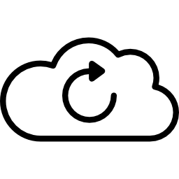 actualización en la nube icono