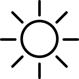 raggi di sole icona