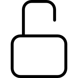 sicurezza sbloccata icona