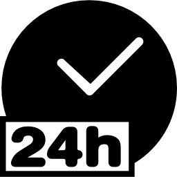 abierto 24 horas icono