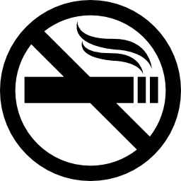 señal de no fumar icono