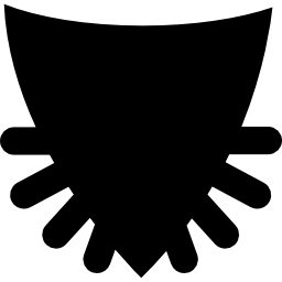 escudo con picos icono
