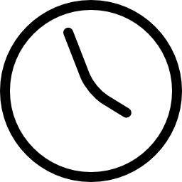 okrągły zegar ikona