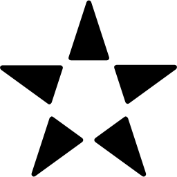 Star made of triangles icon