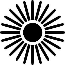 i raggi del sole icona