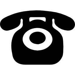 Vintage hand phone icon