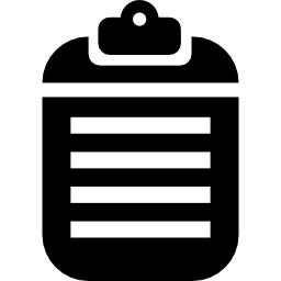 Clipboard with textdocument icon