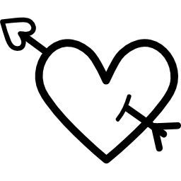Сердце купидона иконка